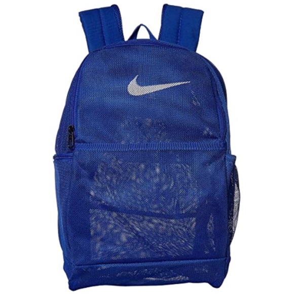 nike mesh backpack blue